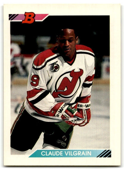 1992-93 Bowman Claude Vilgrain New Jersey Devils #191