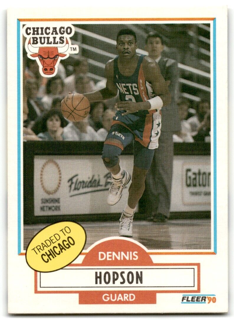 1990-91 Fleer Dennis Hopson Chicago Bulls #120