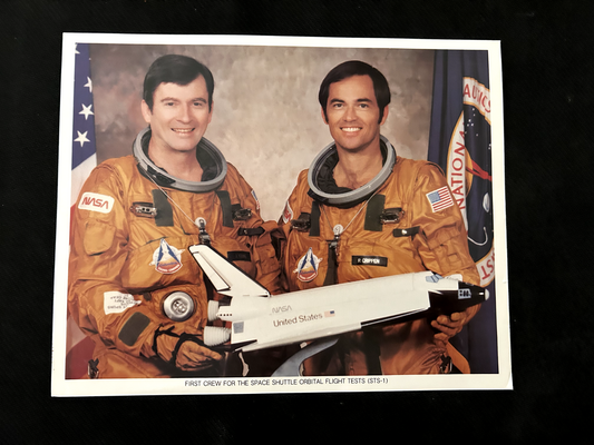 NASA Space Shuttle Mission STS-1 Young-Crippen Litho 10 X 8