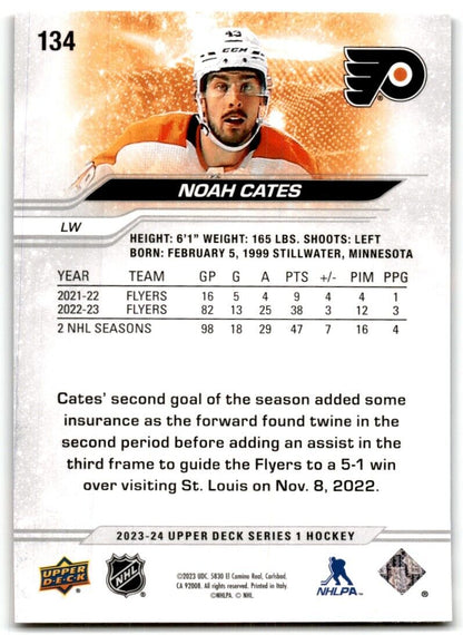 2023-24 Upper Deck Noah Cates Philadelphia Flyers #134