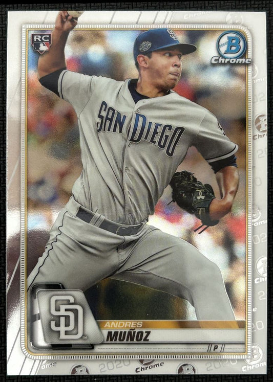 2020 Bowman Chrome Andres Muñoz Rookie San Diego Padres #7