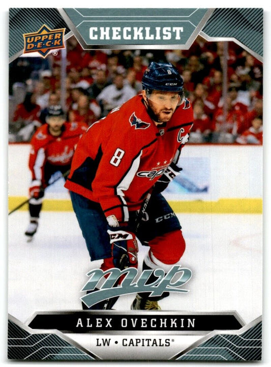 2019-20 Upper Deck MVP Blue Alex Ovechkin (Checklist 1- Washington Capitals #100