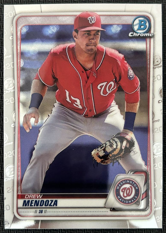 2020 Bowman Chrome Prospects Drew Mendoza Washington Nationals #BCP-71