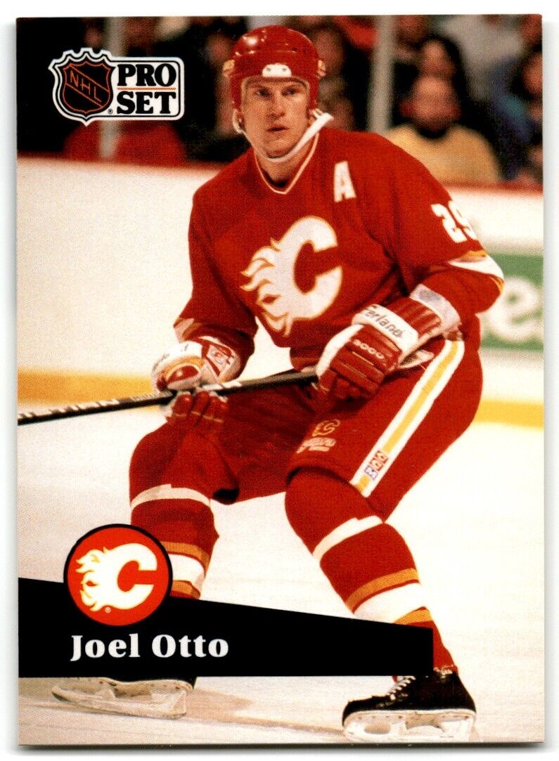 1991-92 Pro Set French Joel Otto Calgary Flames #37