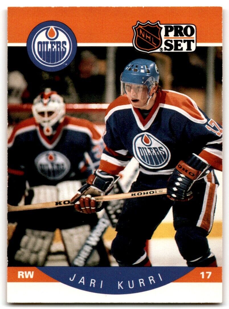 1990-91 Pro Set Jari Kurri Edmonton Oilers #87B