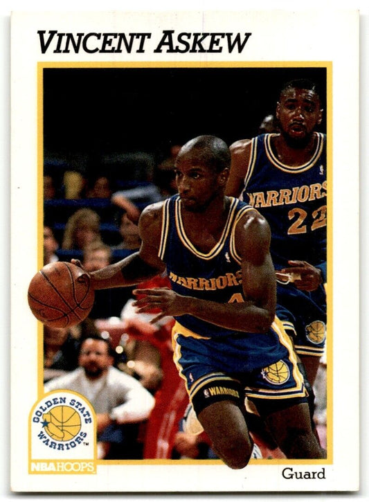 1991-92 Hoops Vincent Askew Rookie Golden State Warriors #365