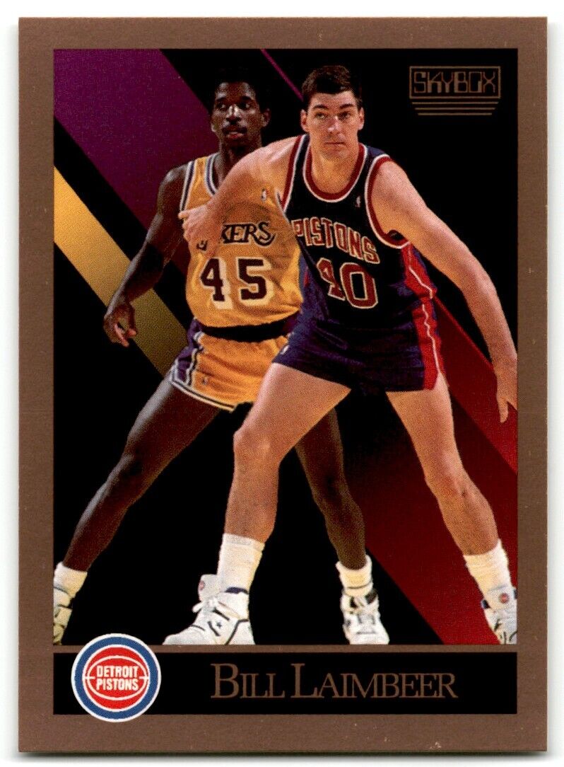 1990-91 SkyBox Bill Laimbeer Detroit Pistons #90