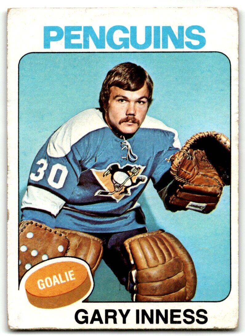 1975-76 Topps Gary Inness Rookie Pittsburgh Penguins #227