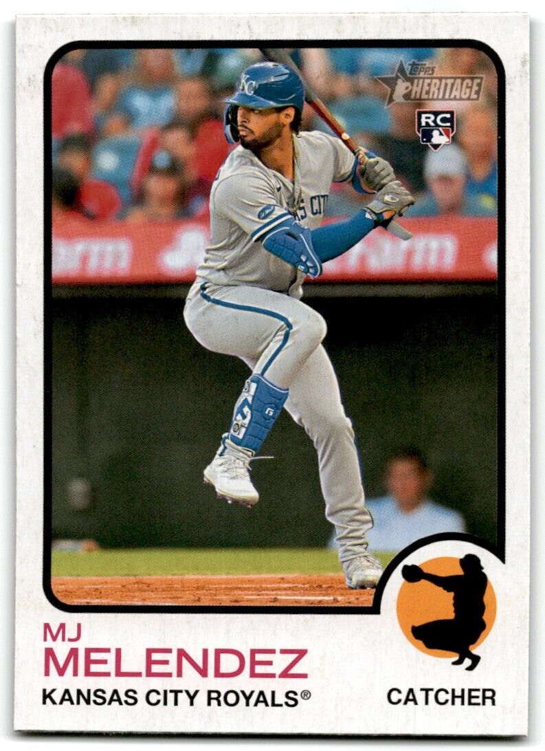 2022 Topps Heritage MJ Melendez Rookie Kansas City Royals #586