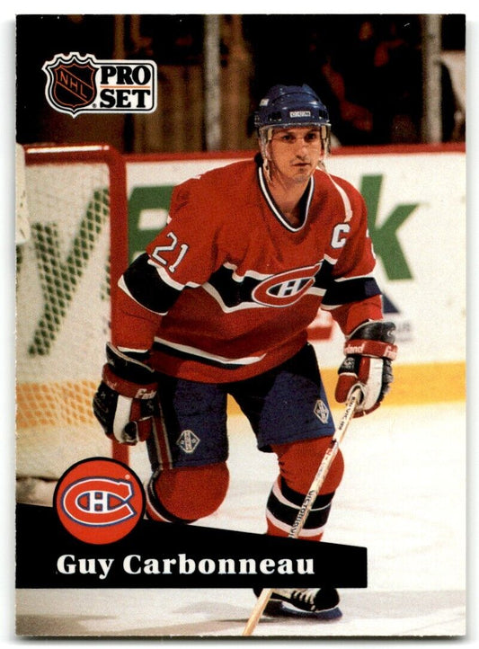 1991-92 Pro Set Guy Carbonneau Montreal Canadiens #130