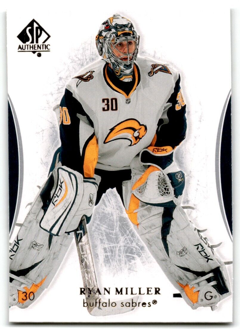 2007-08 SP Authentic Ryan Miller Buffalo Sabres #48