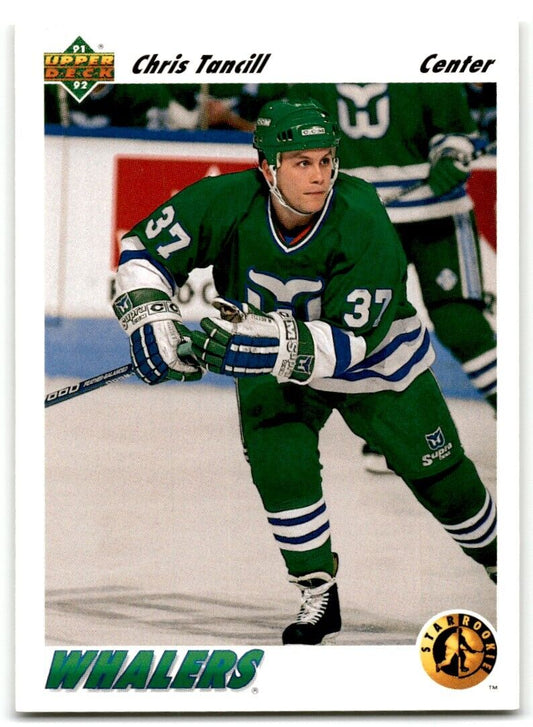 1991-92 Upper Deck Chris Tancill Rookie Hartford Whalers #455