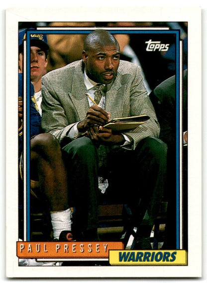 1992-93 Topps Paul Pressey Golden State Warriors #256