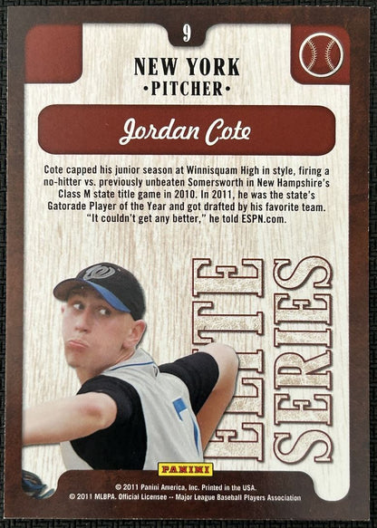 2011 Donruss Elite Extra Edition Series Jordan Cote New York Yankees #9