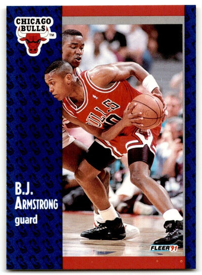 1991-92 Fleer B.J. Armstrong Chicago Bulls #25