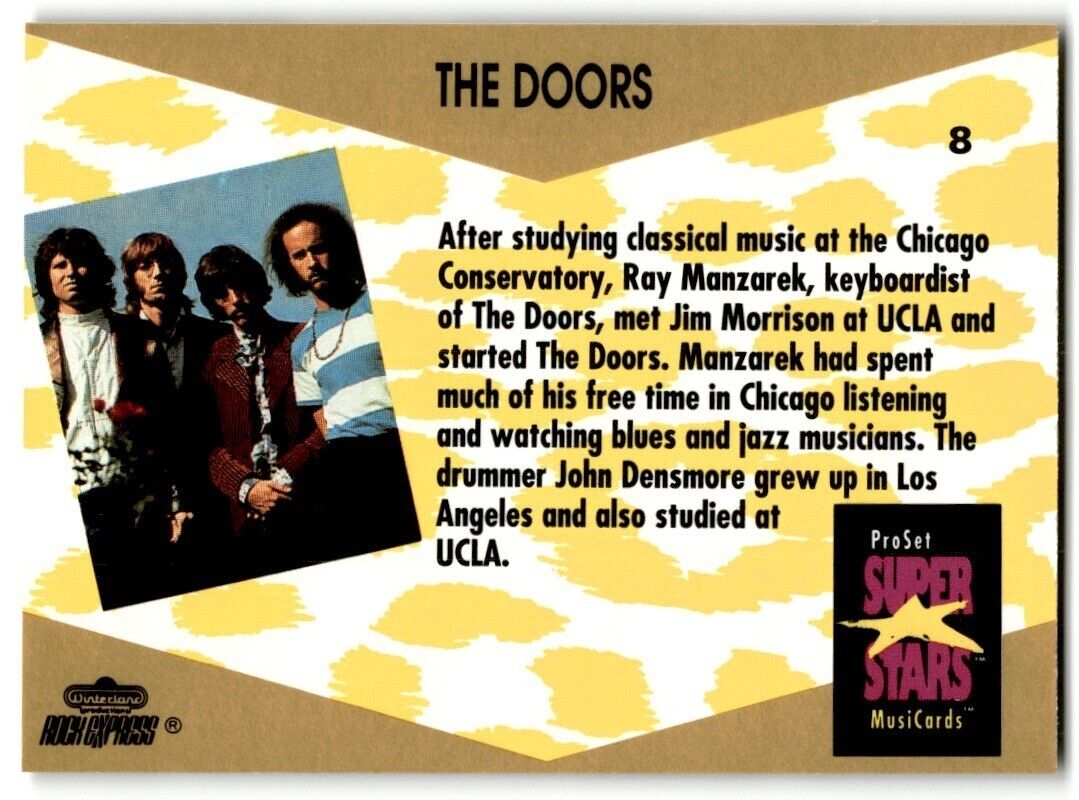 The Doors ProSet Super Star MusiCards (Card #8)