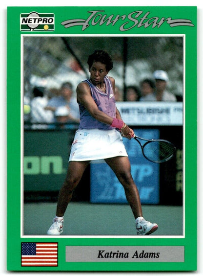 1991 Protennis player Cards Netpro Tour Star Katrina Adams #62