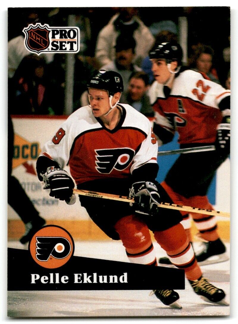 1991-92 Pro Set French Pelle Eklund Philadelphia Flyers #179