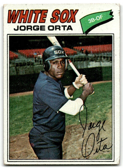 1977 Topps Jorge Orta Chicago White Sox #109