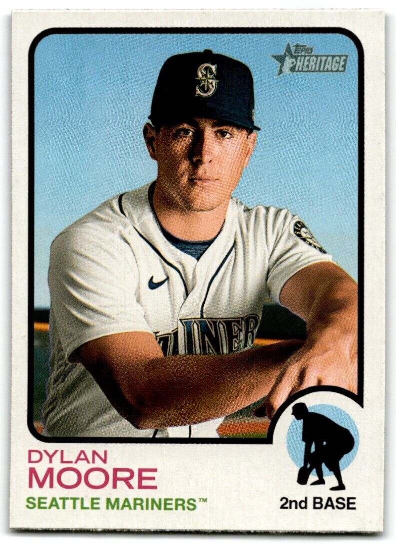 2022 Topps Heritage Dylan Moore Seattle Mariners #251