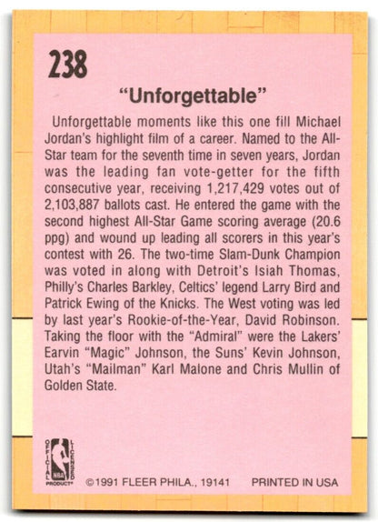 1991-92 Fleer 1991 All-Star Game Chicago Bulls #238