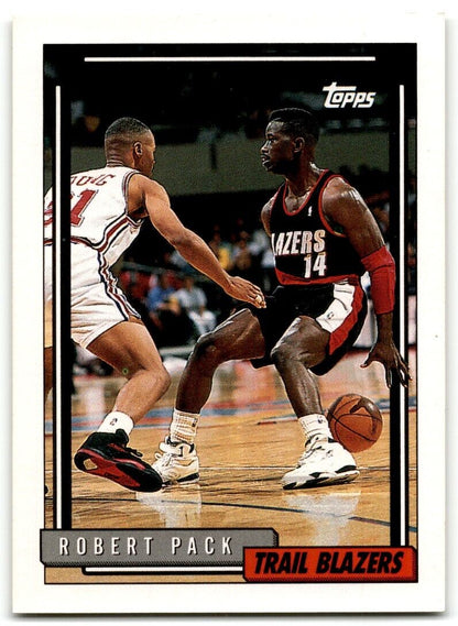 1992-93 Topps Robert Pack Portland Trail Blazers #128