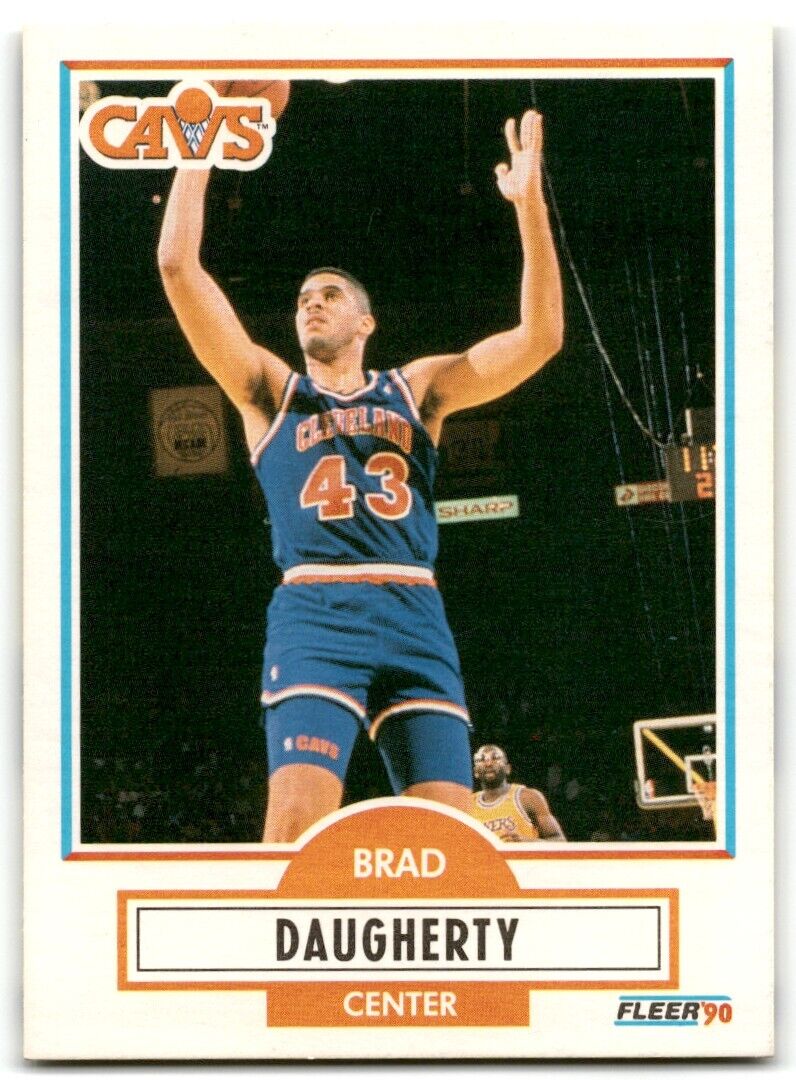 1990-91 Fleer Brad Daugherty Cleveland Cavaliers #31