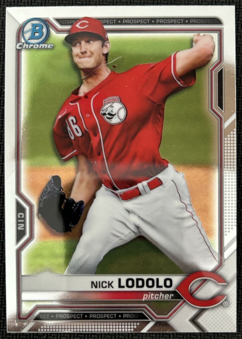 2021 Bowman Chrome Prospects Nick Lodolo Cincinnati Reds #BCP-20