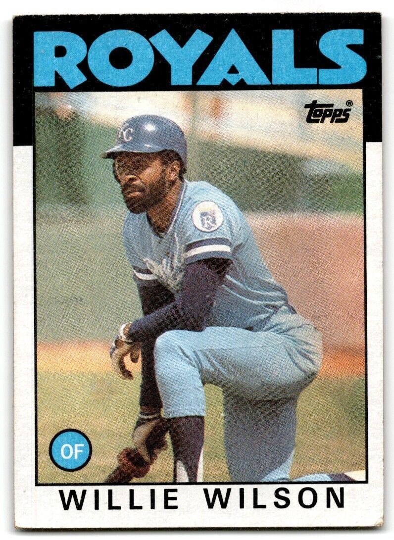 1986 Topps Willie Wilson Kansas City Royals #25