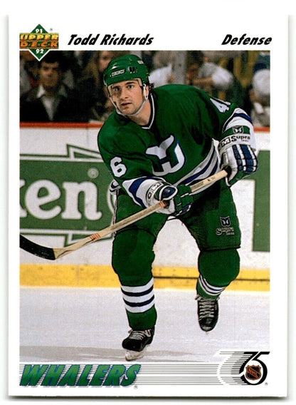 1991-92 Upper Deck Todd Richards Rookie Hartford Whalers #430