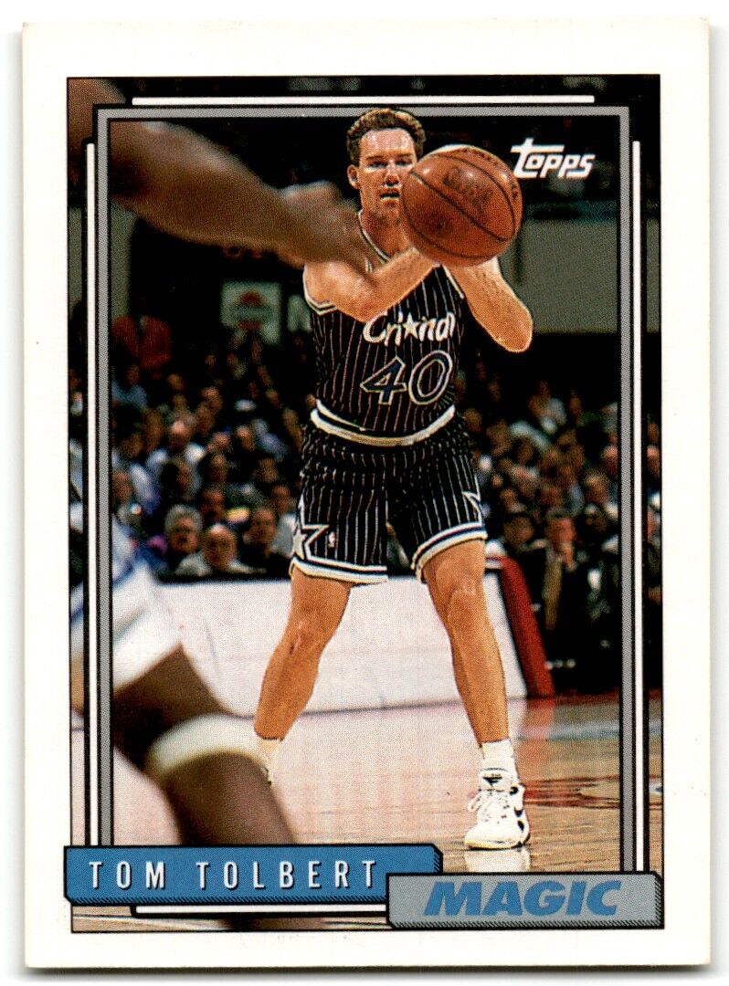 1992-93 Topps Tom Tolbert Orlando Magic #356