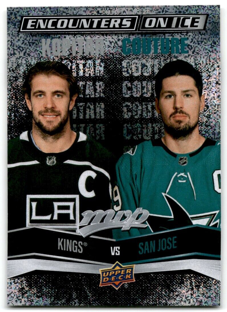 2022-23 Upper Deck MVP Encounters on Ice Anze Kopitar/Logan Couture Los Angeles