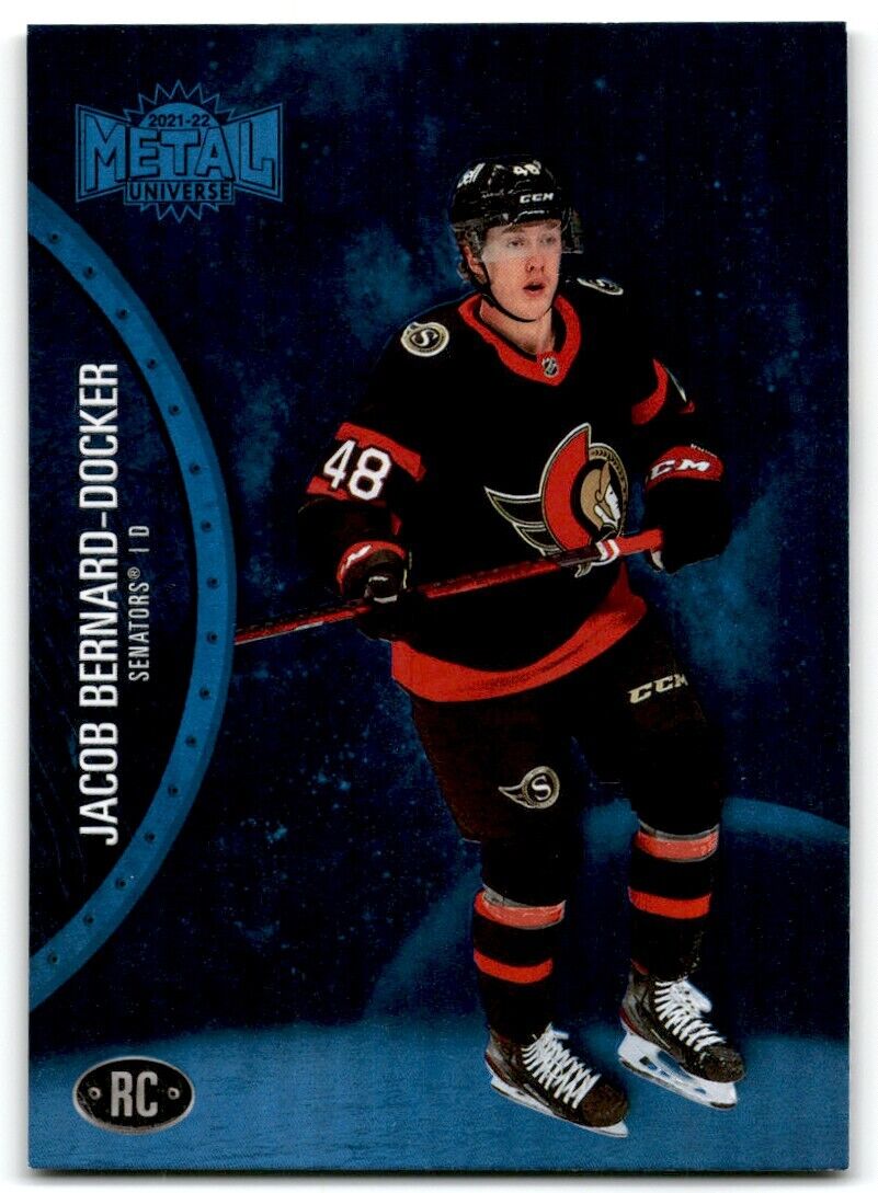 2021-22 Skybox Metal Universe Jacob Bernard-Docker Rookie Ottawa Senators #163