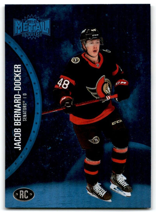 2021-22 Skybox Metal Universe Jacob Bernard-Docker Rookie Ottawa Senators #163