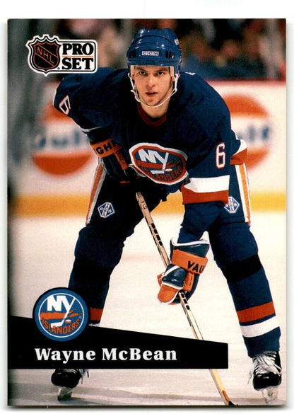 1991-92 Pro Set Wayne McBean New York Islanders #144