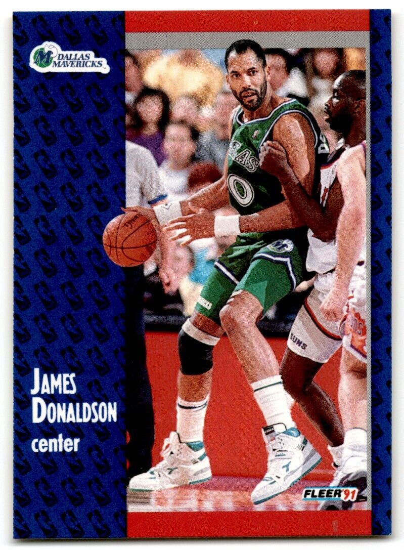 1991-92 Fleer James Donaldson Dallas Mavericks #44