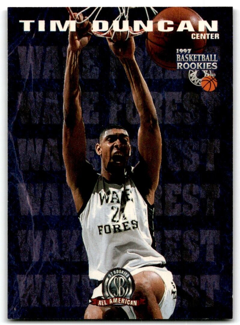 1997-98 Score Board Rookies Tim Duncan Wake Forest #62