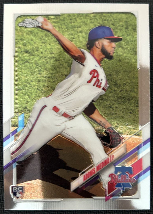 2021 Topps Chrome Adonis Medina Rookie Philadelphia Phillies #120