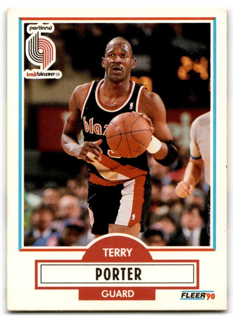 1990-91 Fleer Terry Porter Portland Trail Blazers #158