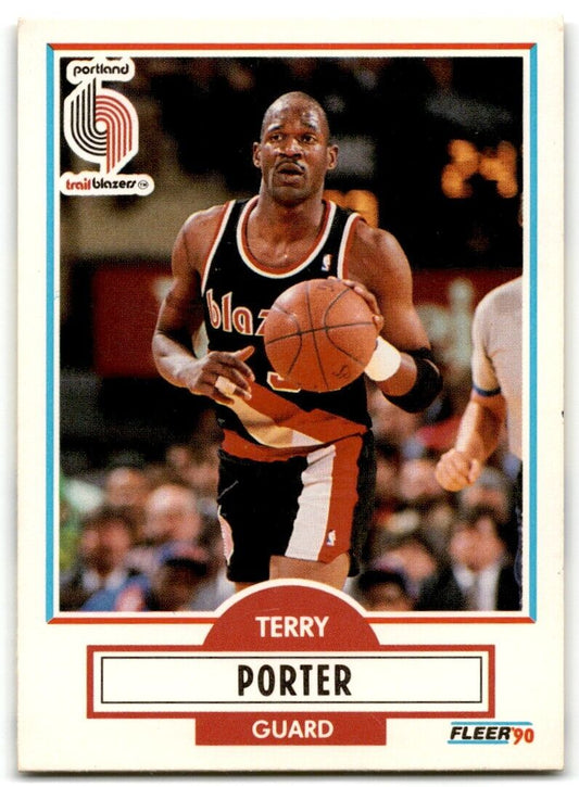 1990-91 Fleer Terry Porter Portland Trail Blazers #158