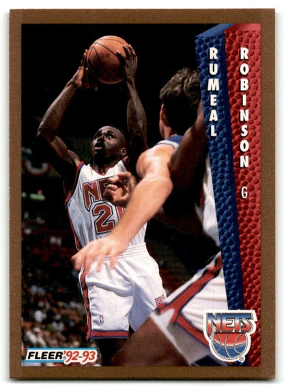 1992-93 Fleer Rumeal Robinson New Jersey Nets #390