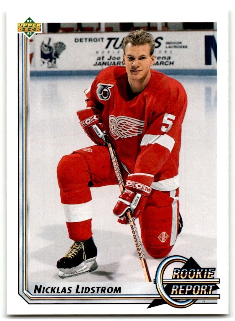 1992-93 Upper Deck Nicklas Lidstrom Rookie Detroit Red Wings #363