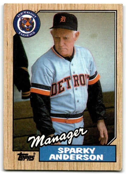 1987 Topps Sparky Anderson Detroit Tigers #218