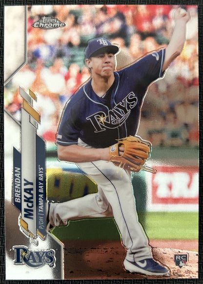 2020 Topps Chrome Brendan McKay Rookie Tampa Bay Rays #8