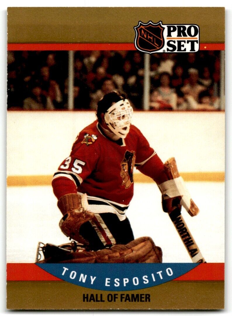 1990-91 Pro Set Tony Esposito Chicago Blackhawks #659