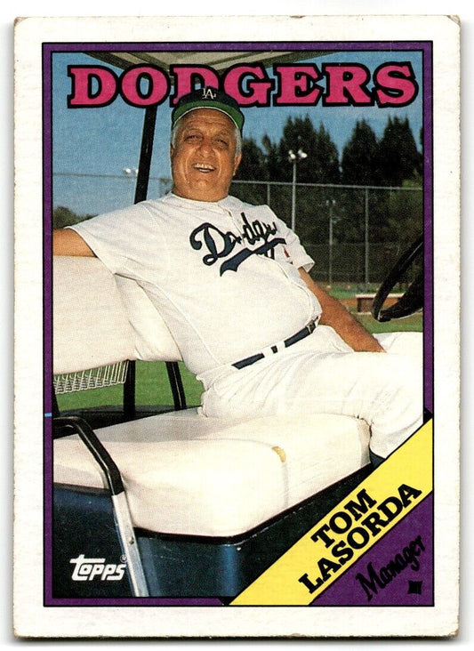 1988 Topps Tom Lasorda Los Angeles Dodgers #74