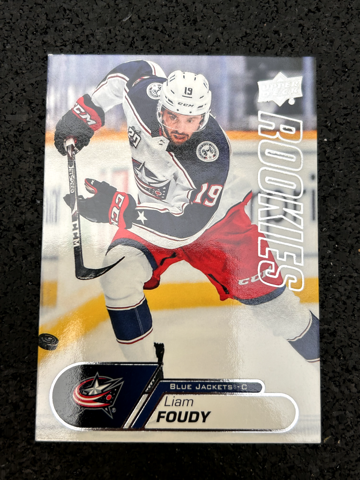 2020-21 Upper Deck Series 1 Liam Foudy Star Rookies Auto #5 Blue Jackets