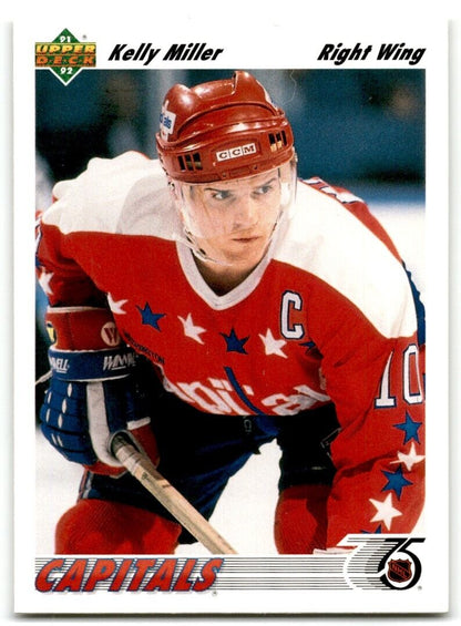 1991-92 Upper Deck Kelly Miller Washington Capitals #133