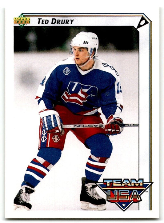 1992-93 Upper Deck Ted Drury Rookie USA #396