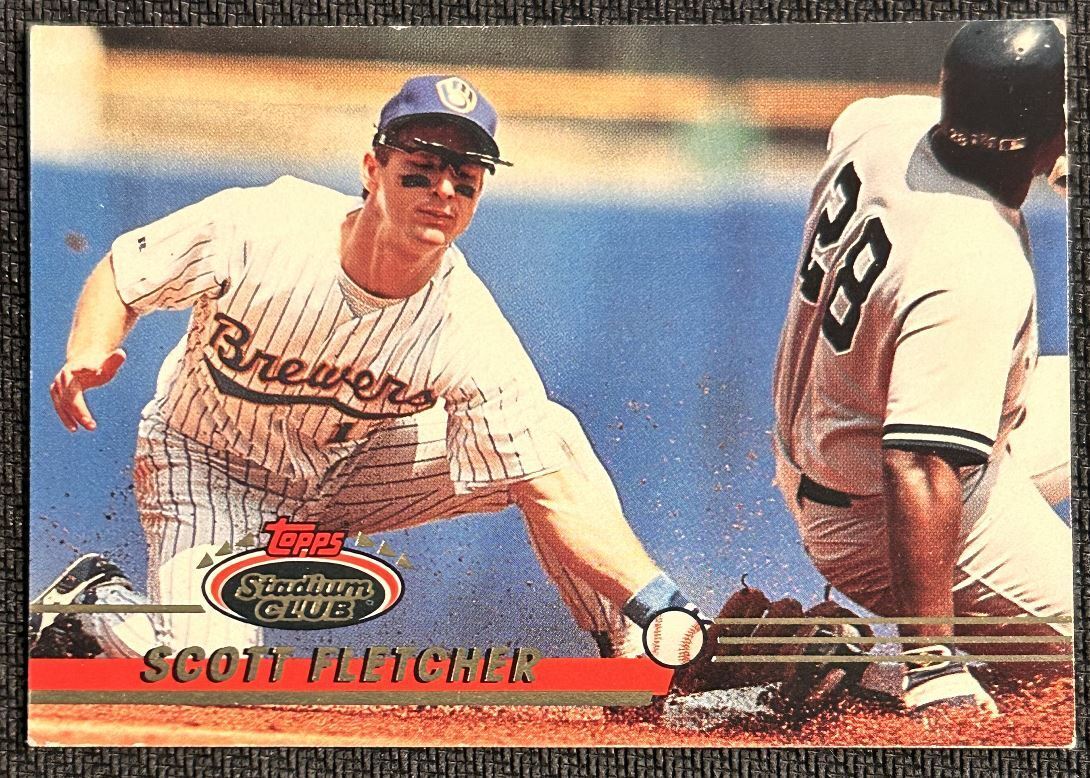 1993 Topps Stadium Club Scott Fletcher Milwaukee Brewers #112